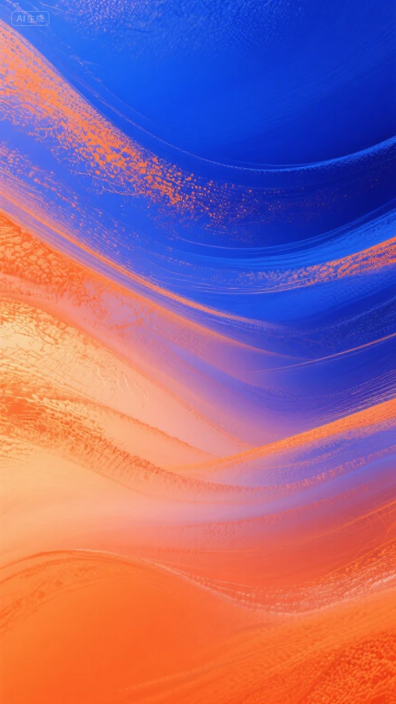 Klein Blue and Hermes Orange Background