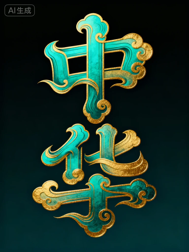 Cloud Pattern Chinese Character - Zhonghua