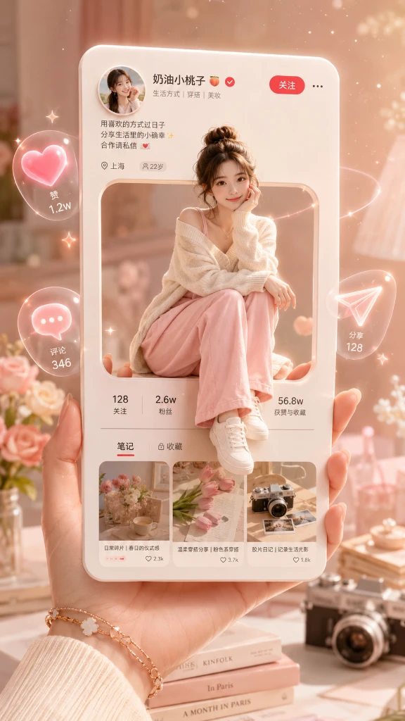 Xiaohongshu Profile Card