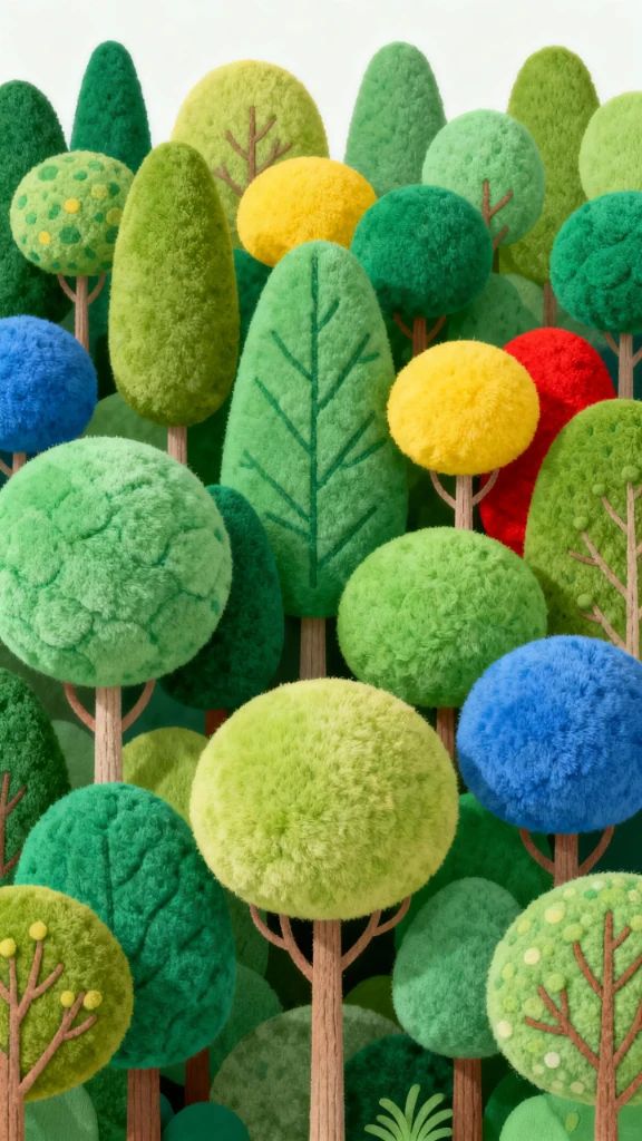 Plush Forest Illustration