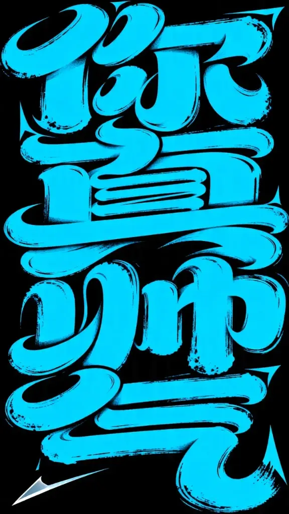 字体海报“你真帅气”