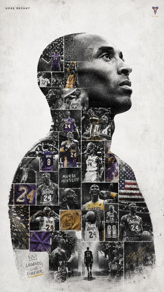Kobe Bryant Double Exposure Photo Grid