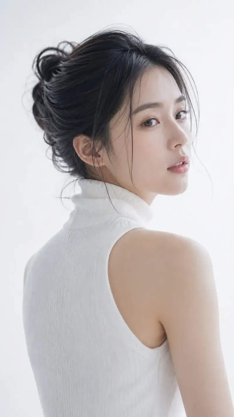 高级清冷感棚拍女性人像写真