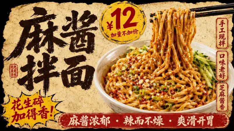 麻酱拌面招牌