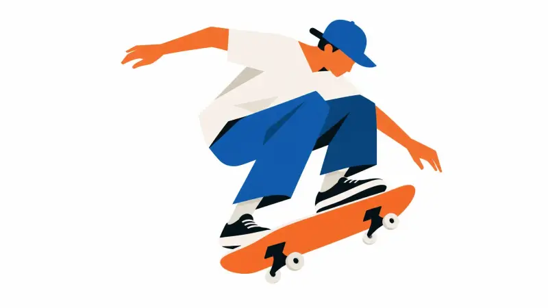 现代色块插画